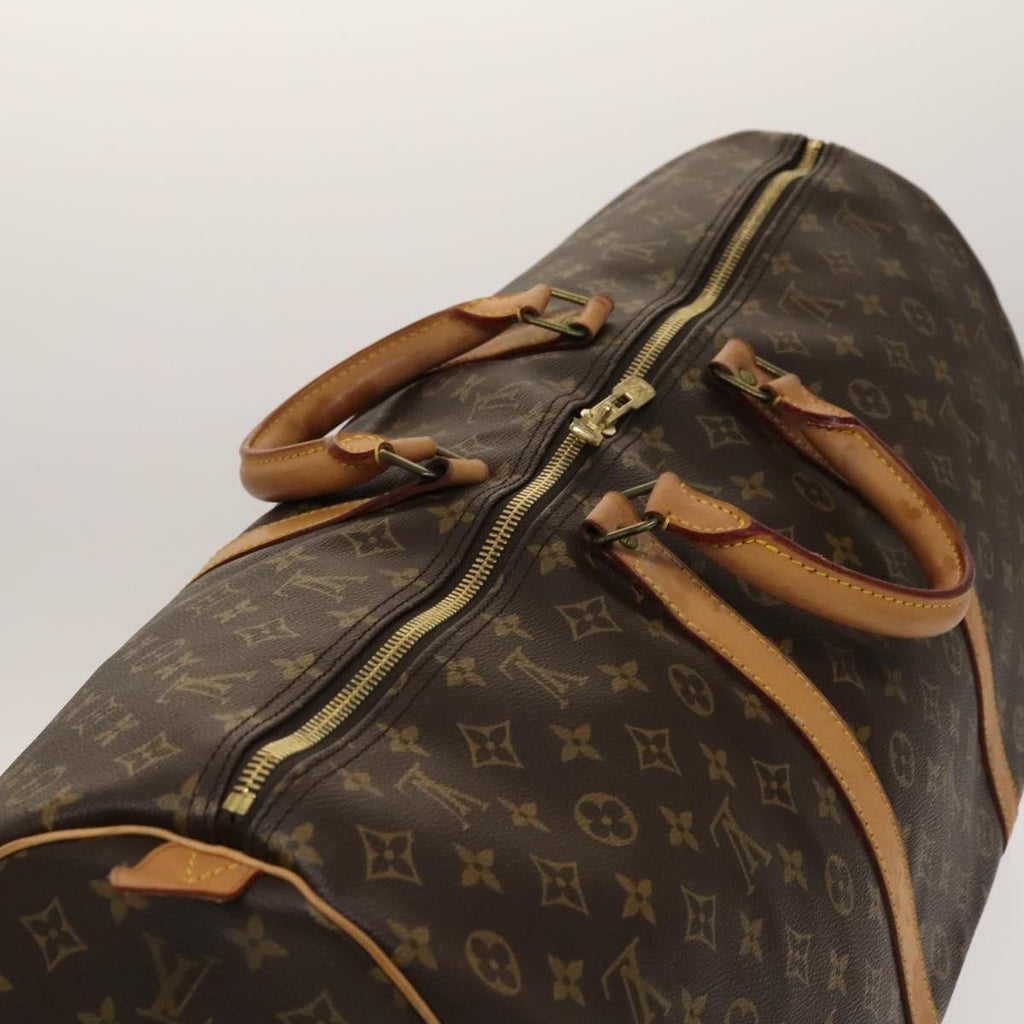 Louis Vuitton Keepall Bag Monogram Canvas Brown Canvas Bag (Pre-Owned)