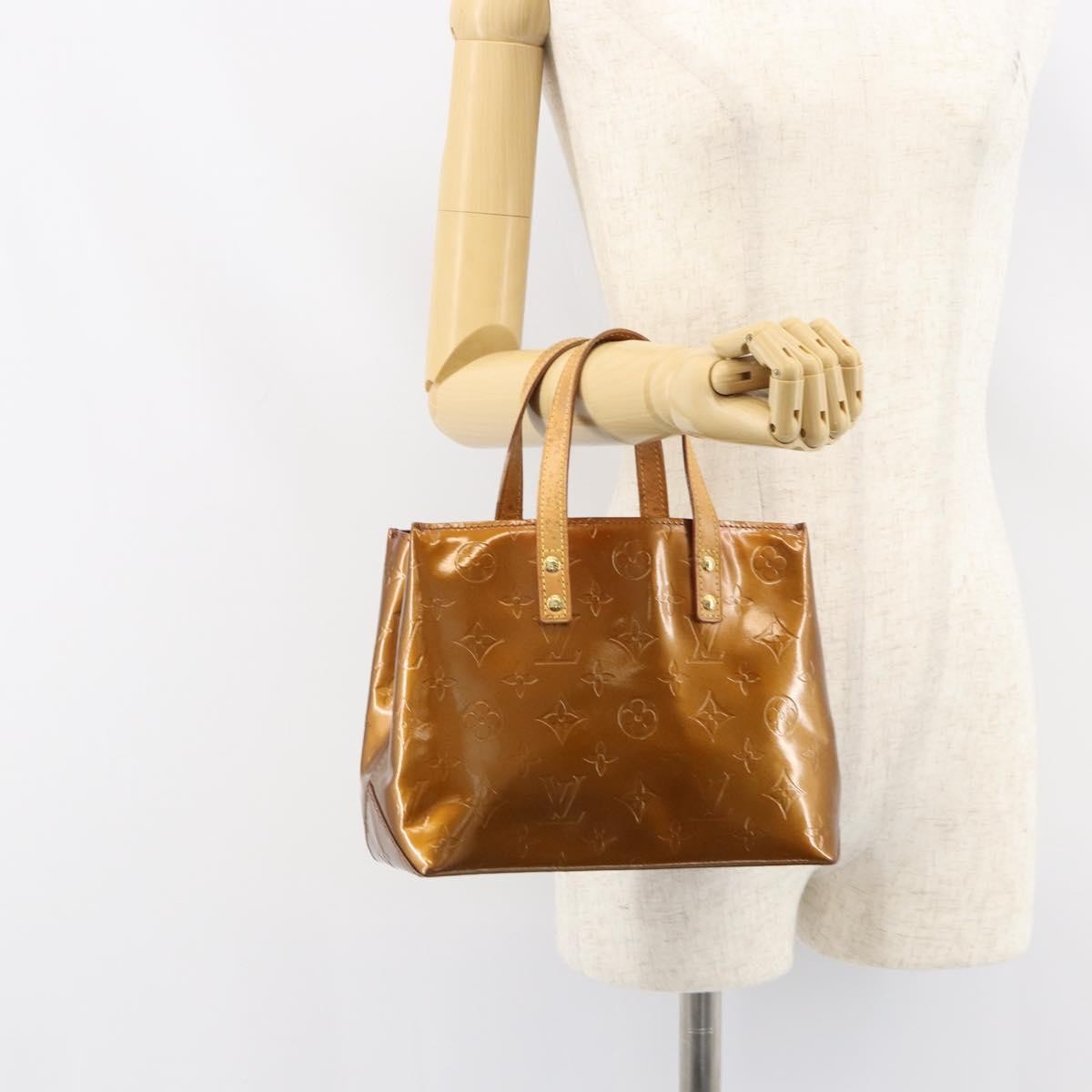 Louis Vuitton Reade Handbag Monogram Vernis Brown Patent_Leather Tote Bag Bag (Pre-Owned)