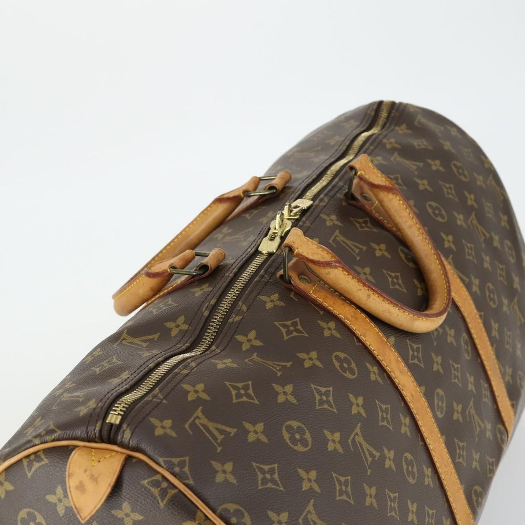 Louis Vuitton Keepall Bag Monogram Canvas Brown Canvas Travel Bag Bag (Pre-Owned)