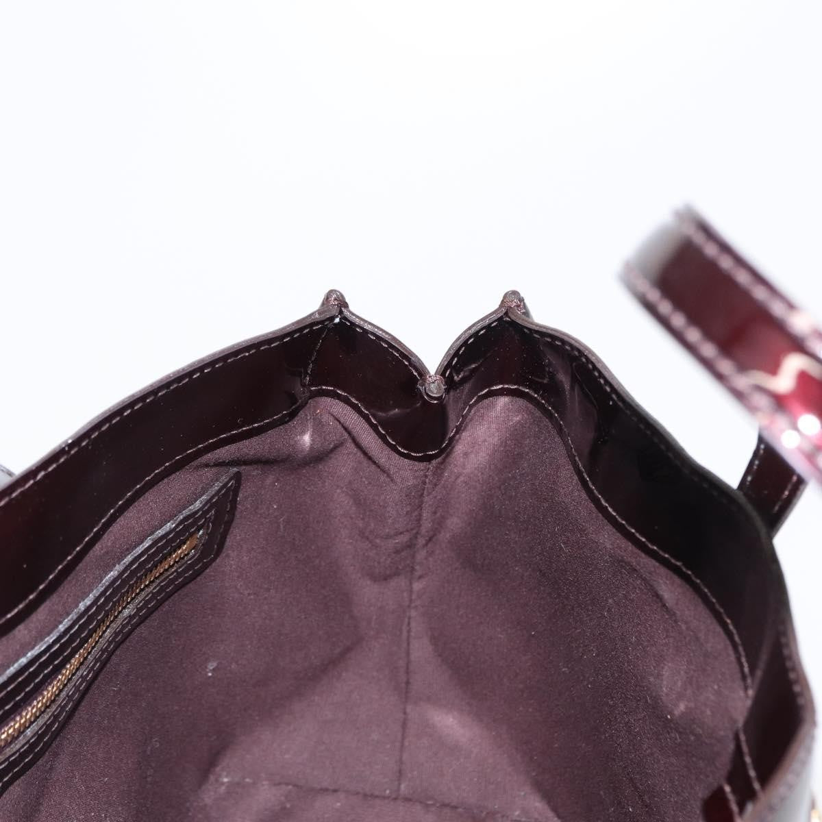 Louis Vuitton Wilshire Handbag Monogram Vernis Purple Patent_Leather Tote Bag Bag (Pre-Owned)