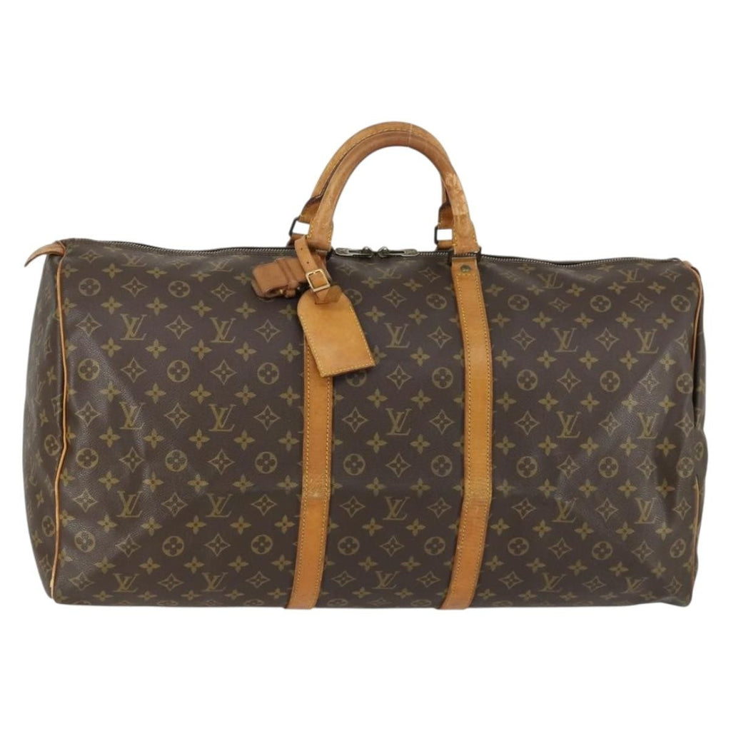 Louis Vuitton Keepall Bag Monogram Canvas Brown Canvas Travel Bag Bag (Pre-Owned)