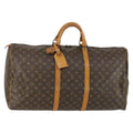 Louis Vuitton Keepall Bag Monogram Canvas Brown Canvas Travel Bag Bag (Pre-Owned)