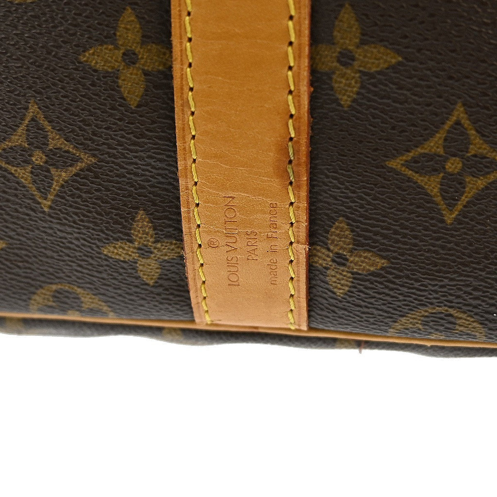 Louis Vuitton Keepall Bag Monogram Canvas Brown Canvas Travel Bag Bag (Pre-Owned)