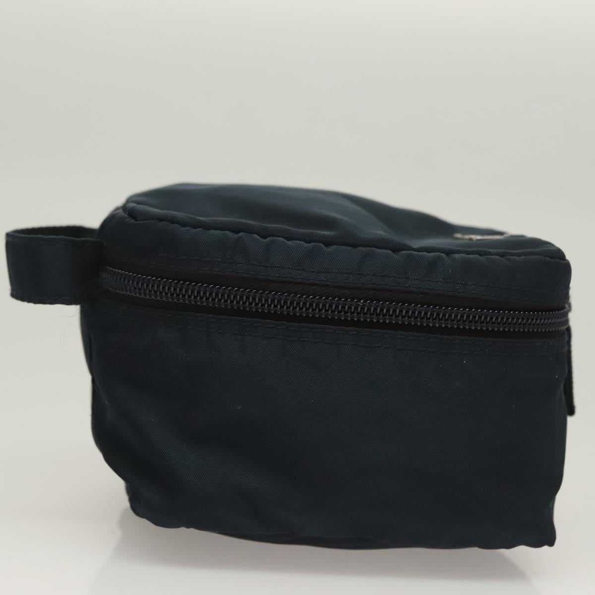 Prada Zip Around Toiletry Bag Tessuto Navy Nylon Clutche & Pouche Bag (Pre-Owned)