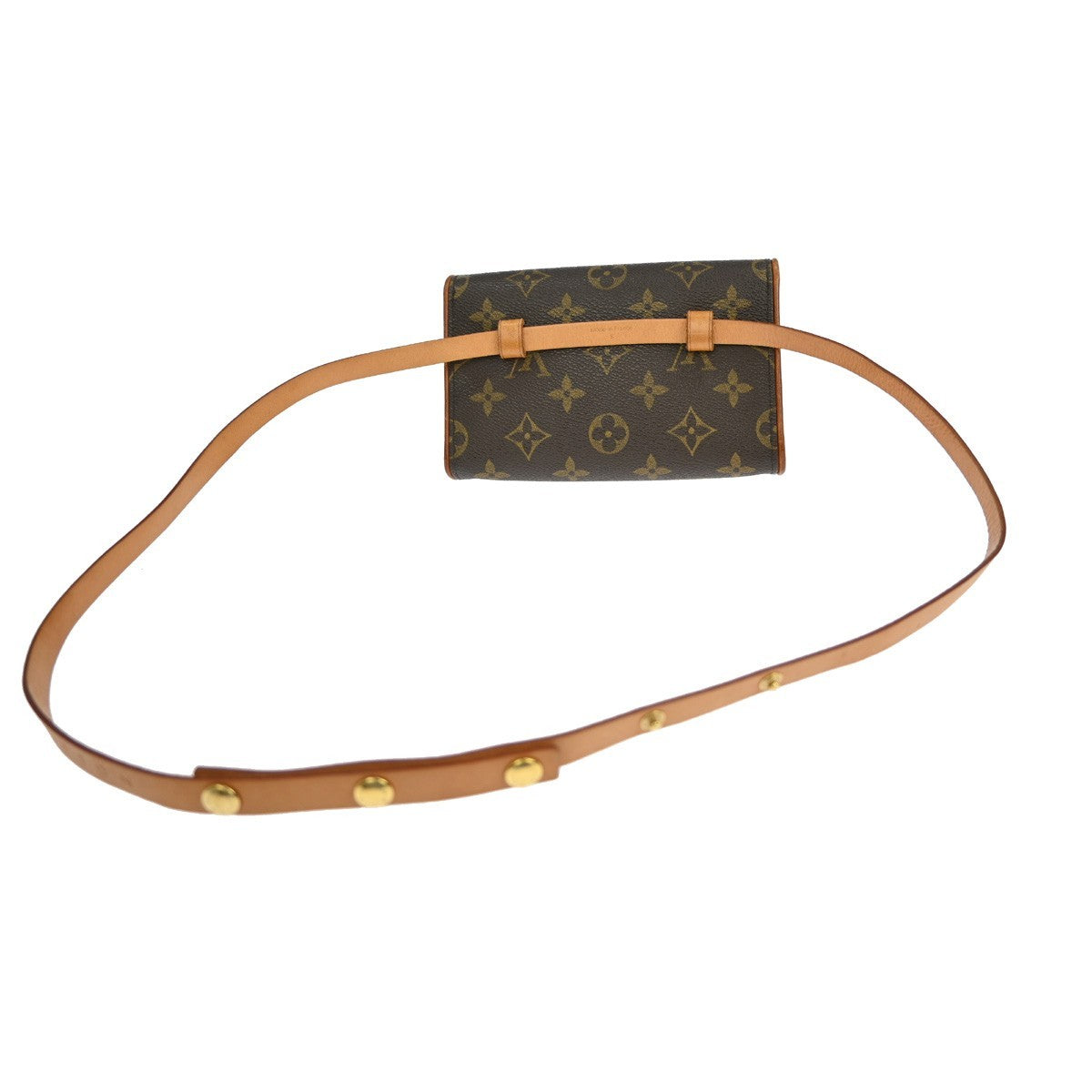 Louis Vuitton Florentine Pochette Monogram Canvas Brown Canvas Crossbody Bag Bag (Pre-Owned)
