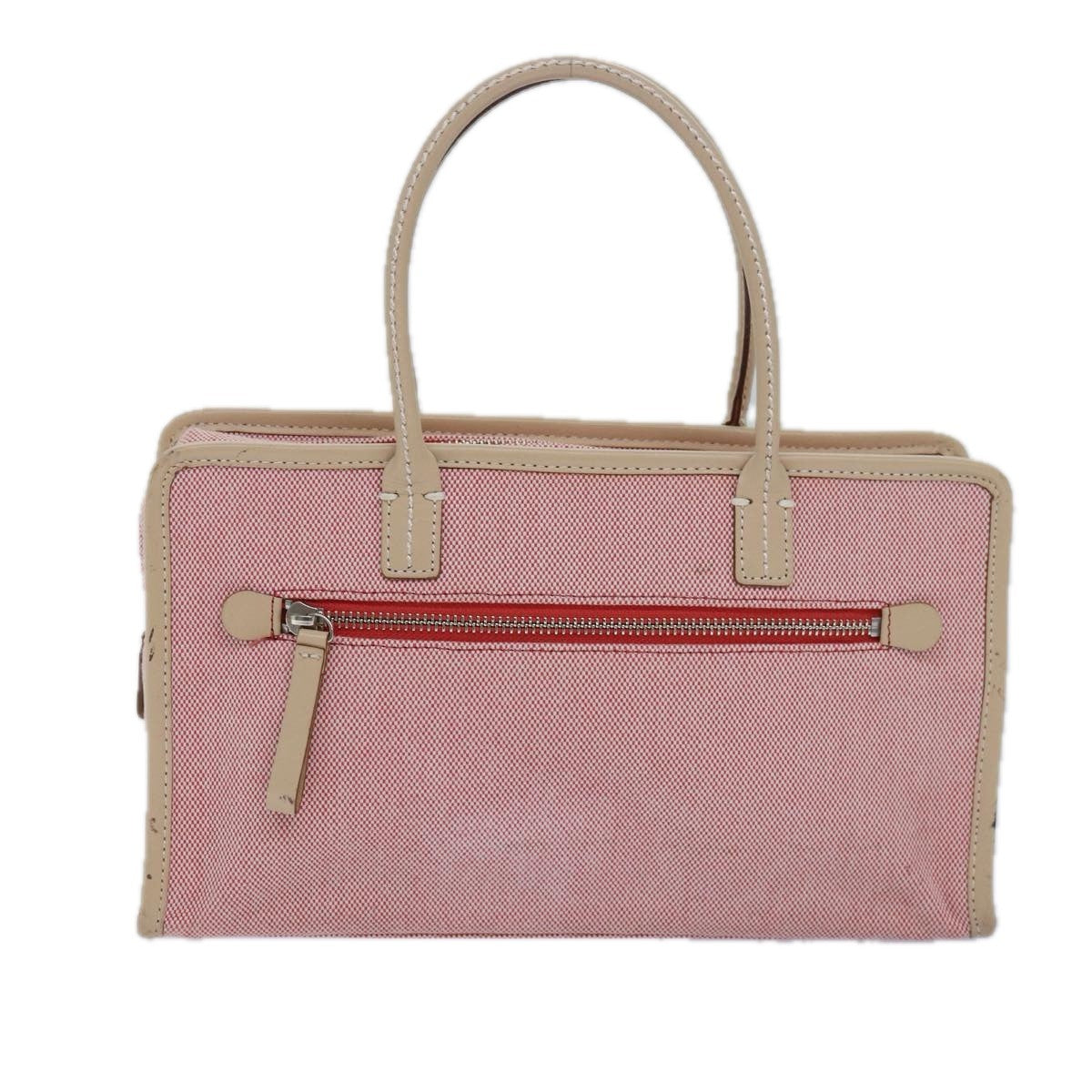 Burberry Blue Label Handbag Canvas Pink Canvas Handbag (Pre-Owned)
