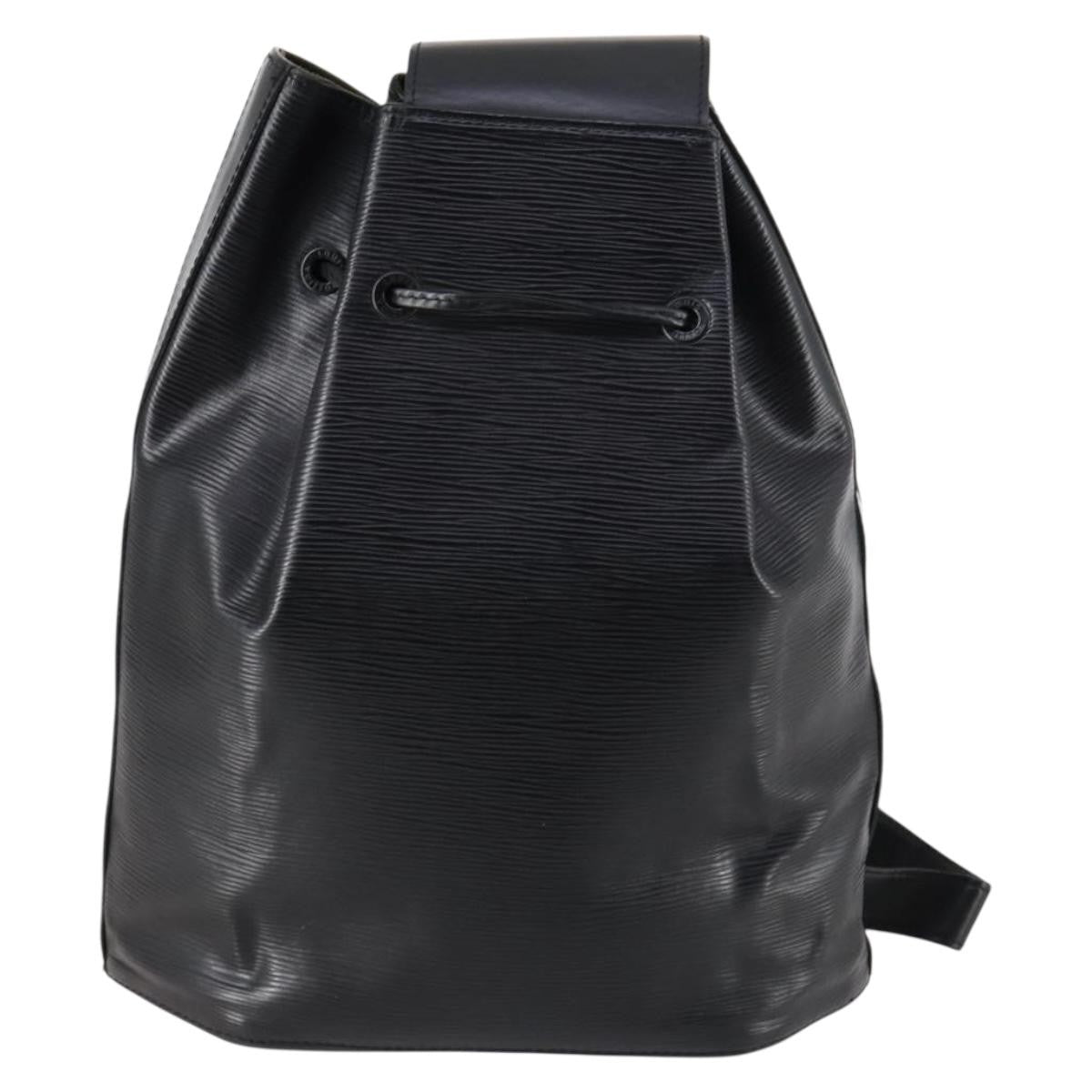 Louis Vuitton Sac A Dos Drawstring Backpack Epi Leather Black Leather Bag (Pre-Owned)