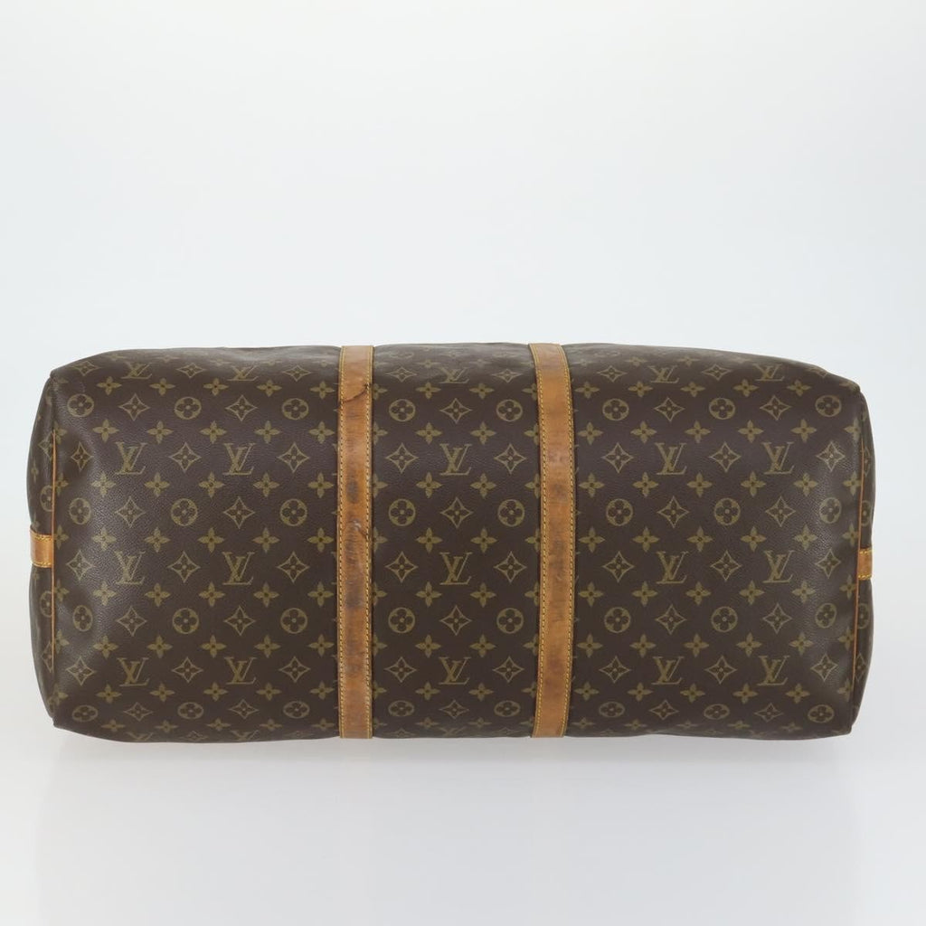 Louis Vuitton Keepall Bandouliere Bag Monogram Canvas Brown Canvas Travel Bag Bag (Pre-Owned)