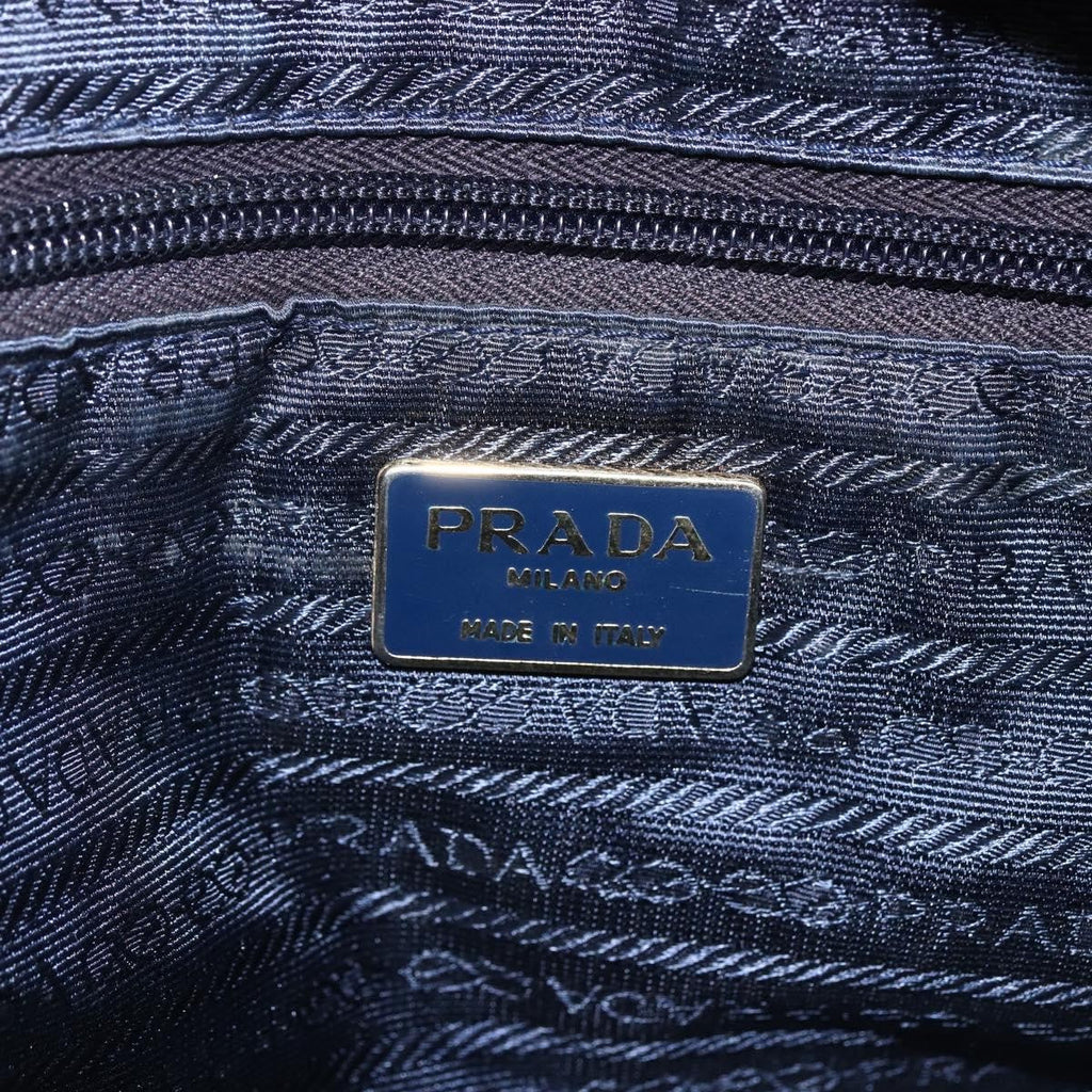 Prada Re-Edition 1995 Chain Tote Quilted Re-Nylon Navy Nylon Shoulder Bag Bag (Pre-Owned)