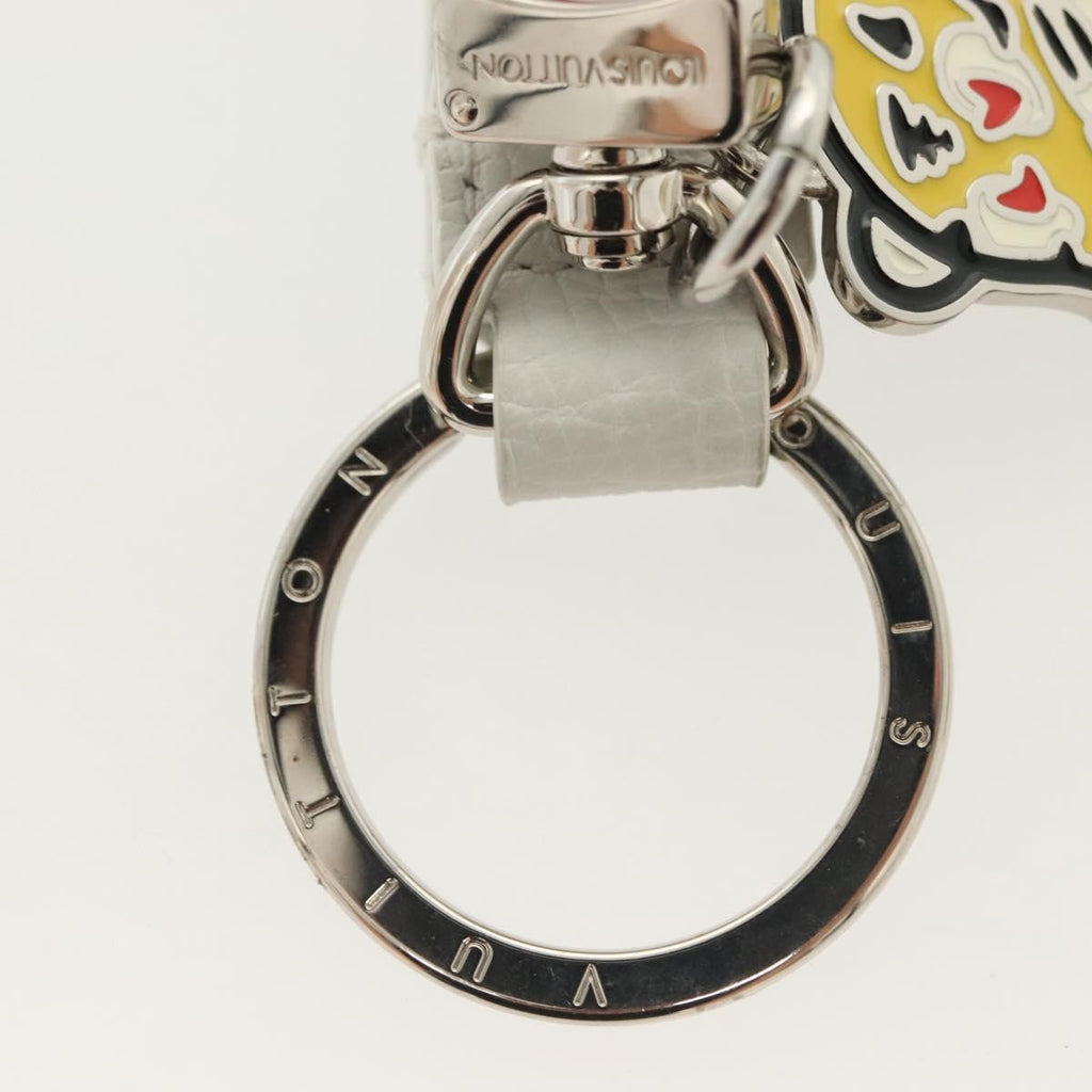 Louis Vuitton Animal Family Bag Charm And Key Holder Metal With Leather White Metal Charms And Keychains Accessory (Pre-Owned)