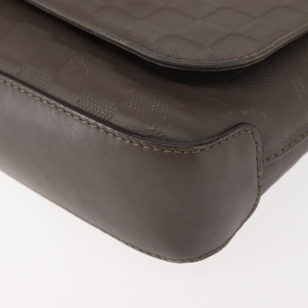 Louis Vuitton District Messenger Bag Damier Infini Leather Gray Leather Shoulder Bag Bag (Pre-Owned)
