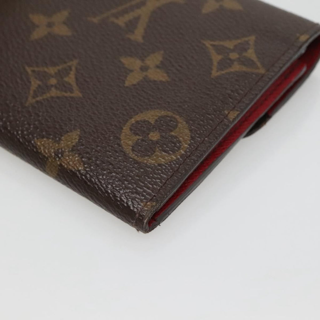 Louis Vuitton Emilie Wallet Monogram Canvas Red Canvas Wallets Accessory (Pre-Owned)