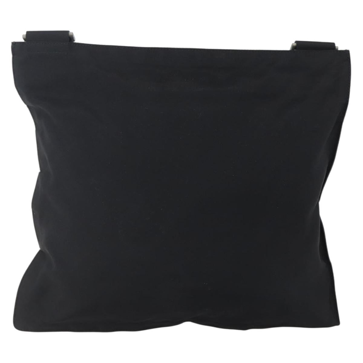 Prada Flat Messenger Bag Tessuto Black Nylon Shoulder Bag Bag (Pre-Owned)