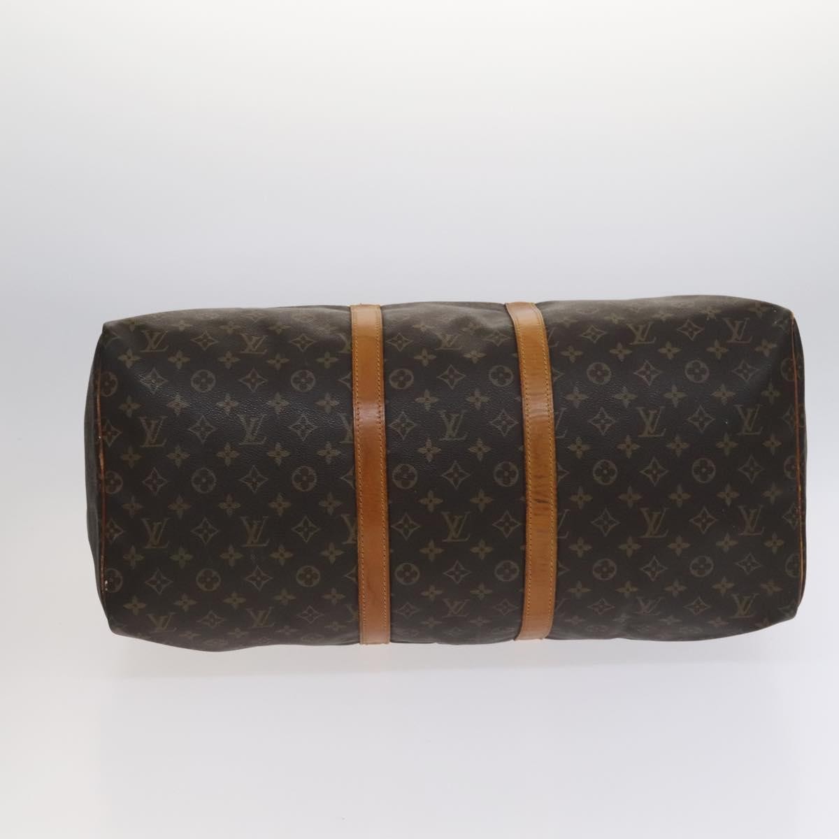 Louis Vuitton Keepall Bag Monogram Canvas Brown Canvas Travel Bag Bag (Pre-Owned)