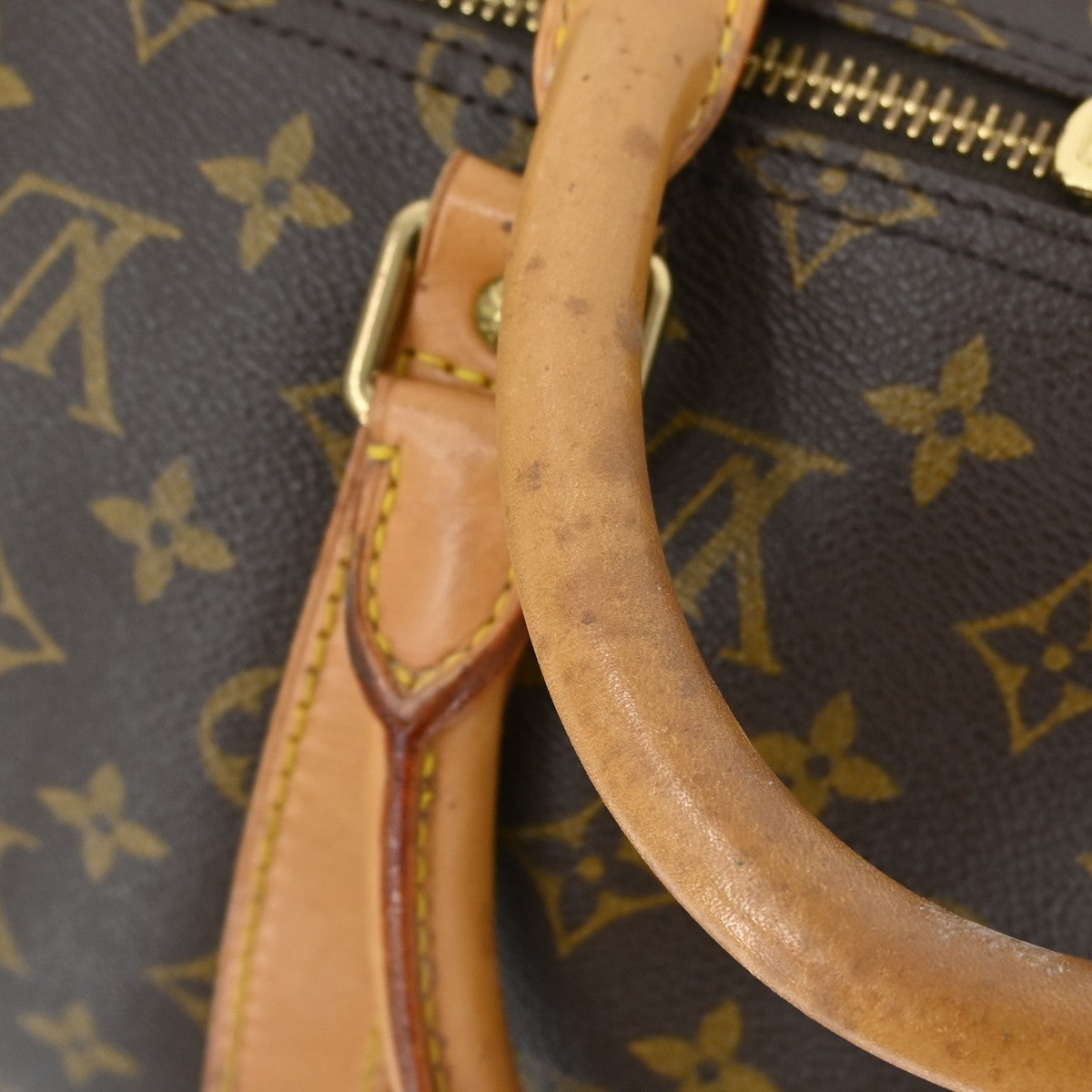 Louis Vuitton Keepall Bag Monogram Canvas Brown Canvas Travel Bag Bag (Pre-Owned)