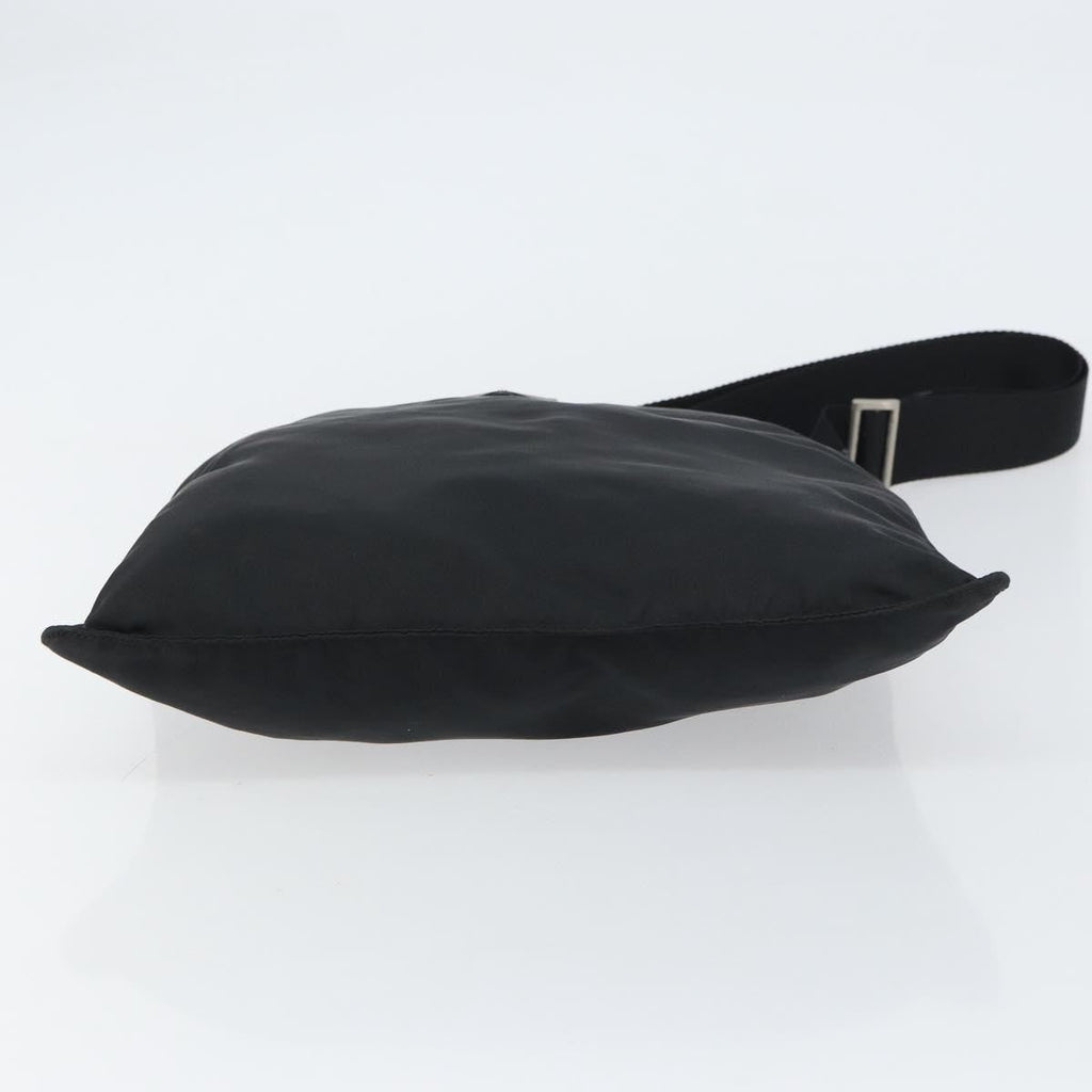 Prada Flat Messenger Bag Tessuto Black Nylon Shoulder Bag Bag (Pre-Owned)