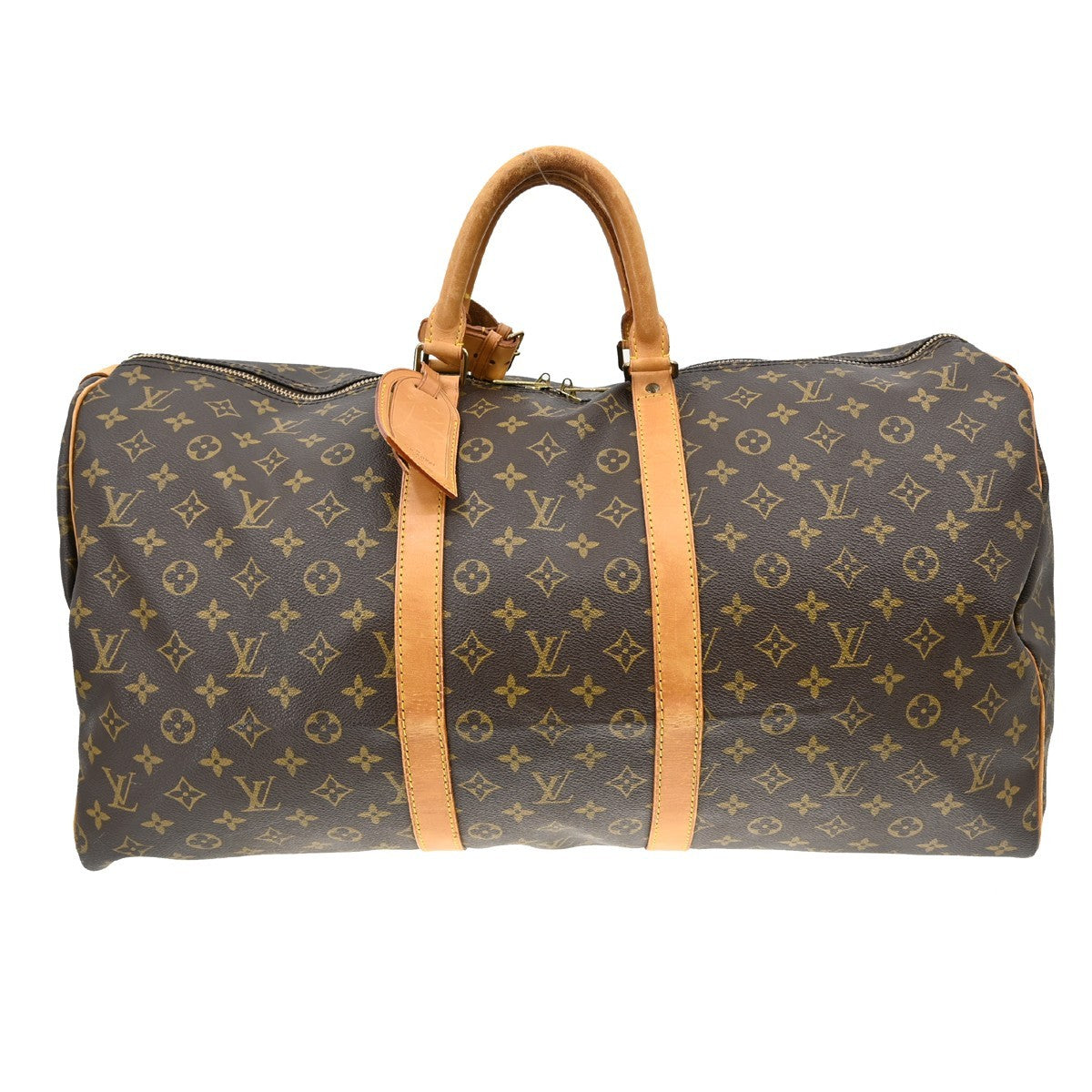 Louis Vuitton Keepall Bag Monogram Canvas Brown Canvas Travel Bag Bag (Pre-Owned)
