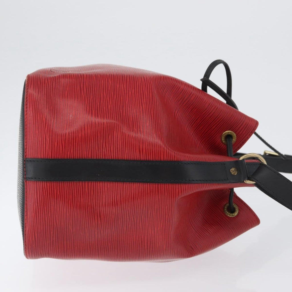 Louis Vuitton Bicolor Petit Noe Handbag Epi Leather Red Leather Shoulder Bag Bag (Pre-Owned)