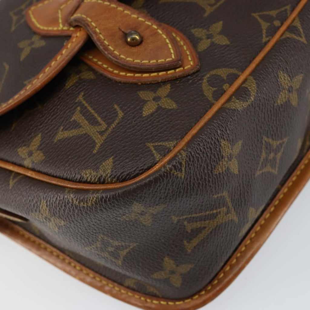 Louis Vuitton Sac Gibeciere Messenger Bag Monogram Canvas Brown Canvas Shoulder Bag Bag (Pre-Owned)