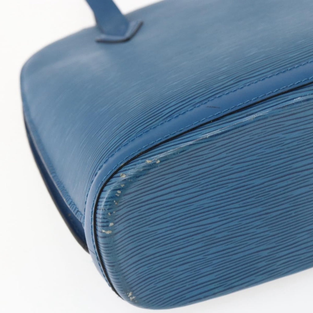 Louis Vuitton Lussac Handbag Epi Leather Blue Leather Shoulder Bag Bag (Pre-Owned)