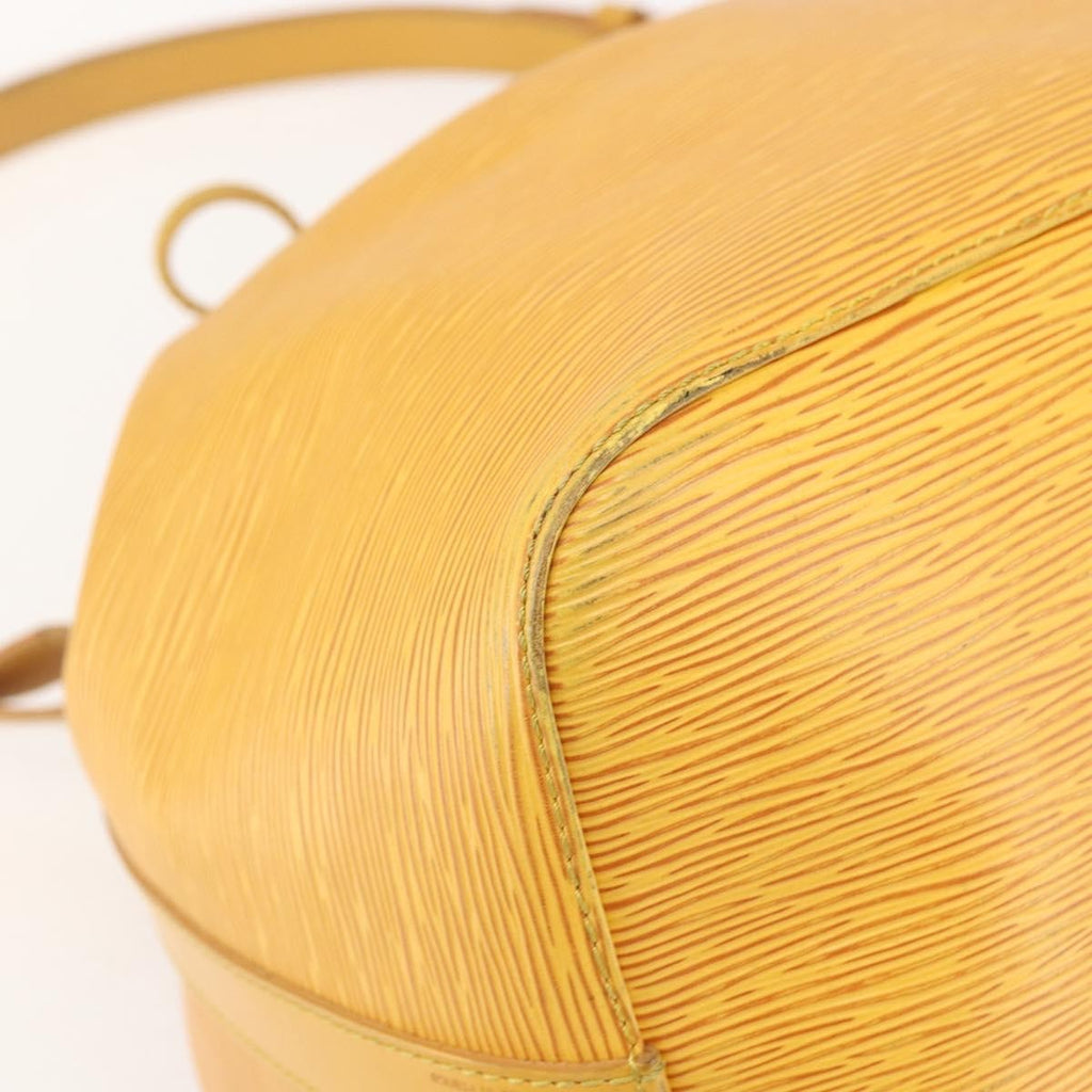Louis Vuitton Petit Noe Handbag Epi Leather Yellow Leather Shoulder Bag Bag (Pre-Owned)