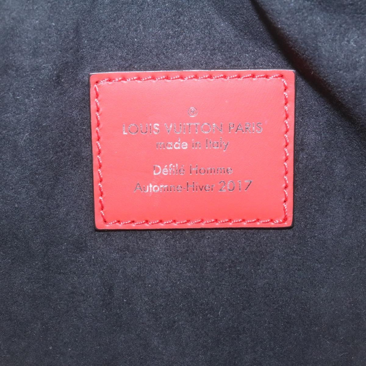 Louis Vuitton Louis Vuitton X Supreme Waist Bag Epi Leather Red Leather Bag (Pre-Owned)