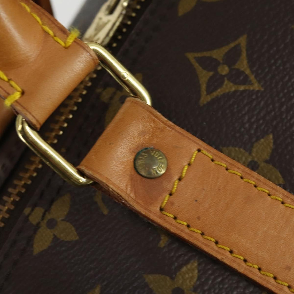 Louis Vuitton Keepall Bag Monogram Canvas Brown Canvas Travel Bag Bag (Pre-Owned)