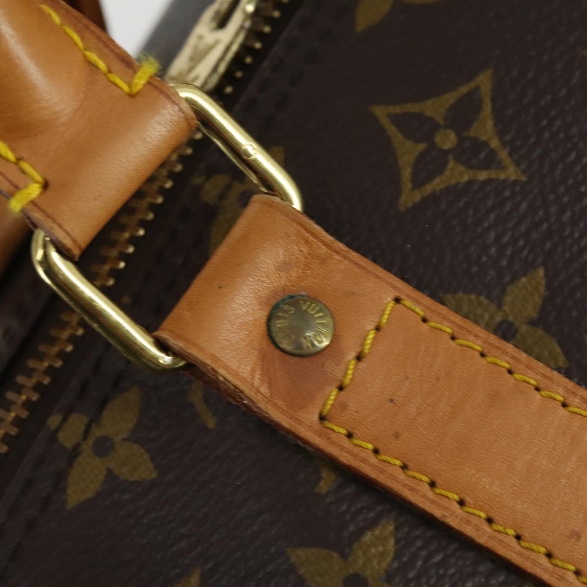 Louis Vuitton Keepall Bag Monogram Canvas Brown Canvas Travel Bag Bag (Pre-Owned)