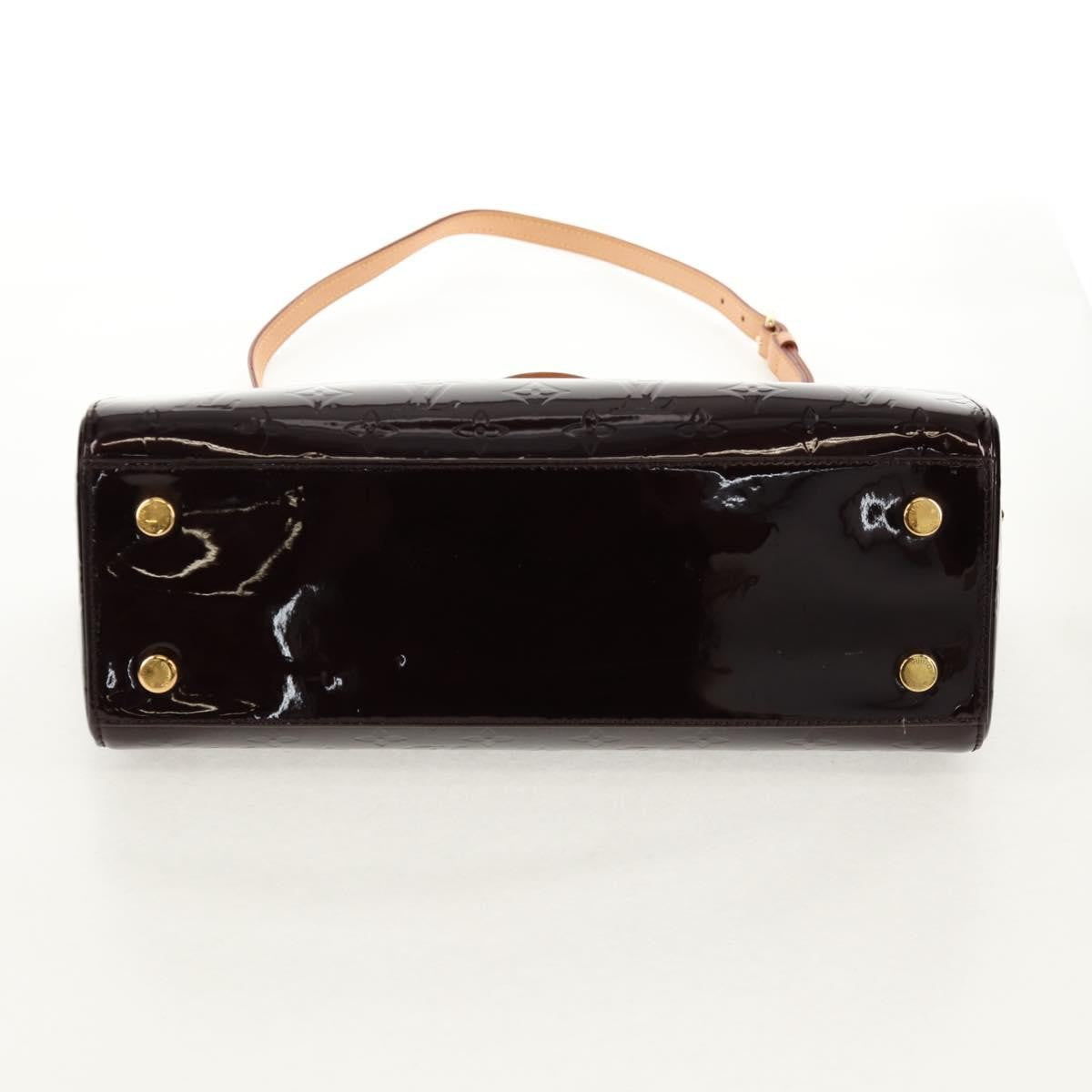 Louis Vuitton Brea Handbag Monogram Vernis Burgundy Patent_Leather Handbag (Pre-Owned)