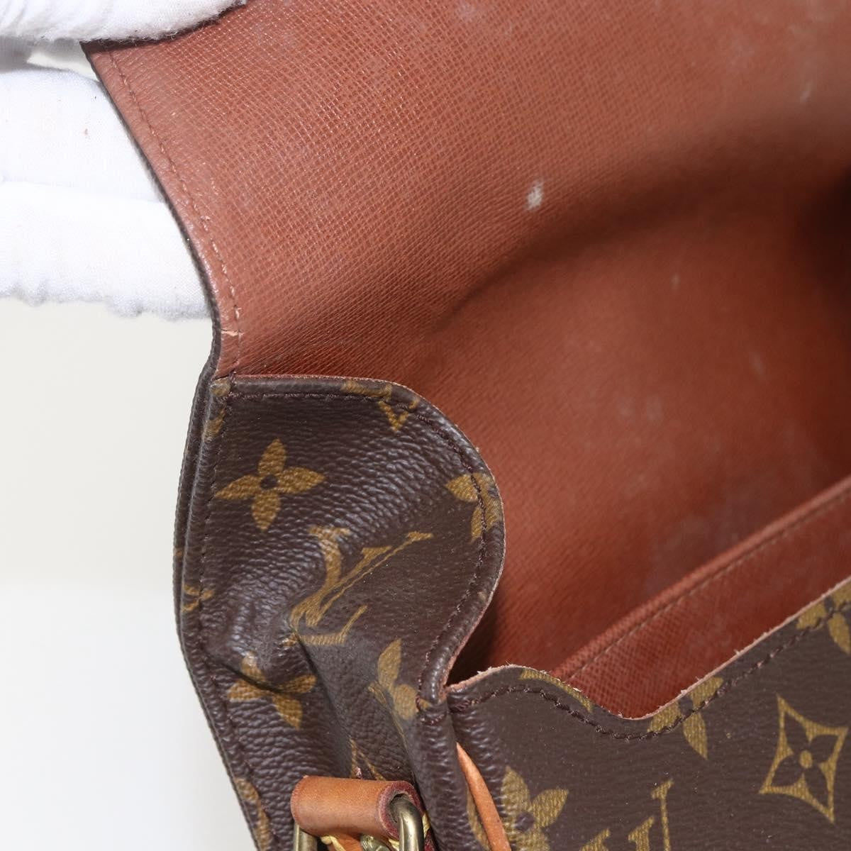 Louis Vuitton Cartouchiere Handbag Monogram Canvas Brown Canvas Shoulder Bag Bag (Pre-Owned)