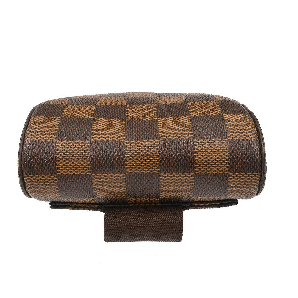 Louis Vuitton Geronimos Waist Bag Damier Brown Canvas Shoulder Bag Bag (Pre-Owned)