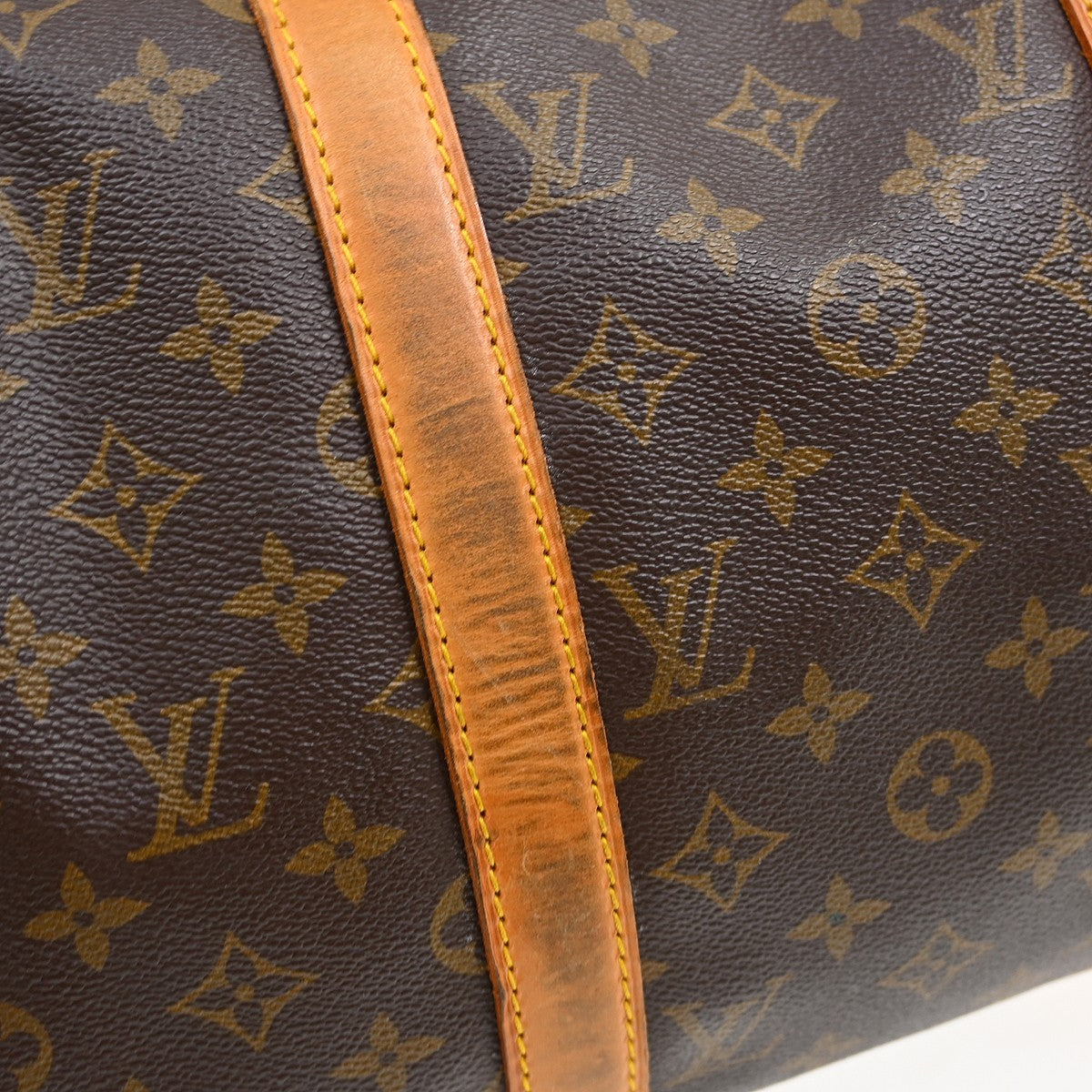 Louis Vuitton Keepall Bag Monogram Canvas Brown Canvas Travel Bag Bag (Pre-Owned)