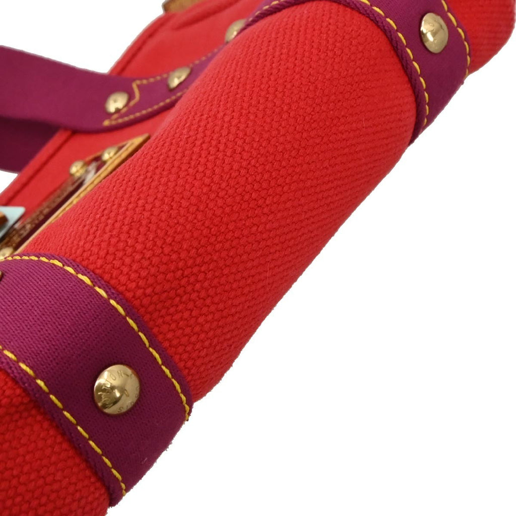 Louis Vuitton Antigua Tote Canvas Red Canvas Tote Bag Bag (Pre-Owned)