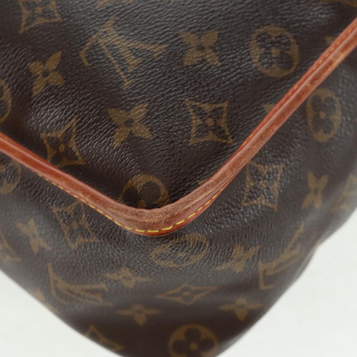 Louis Vuitton Sac Gibeciere Messenger Bag Monogram Canvas Brown Canvas Shoulder Bag Bag (Pre-Owned)