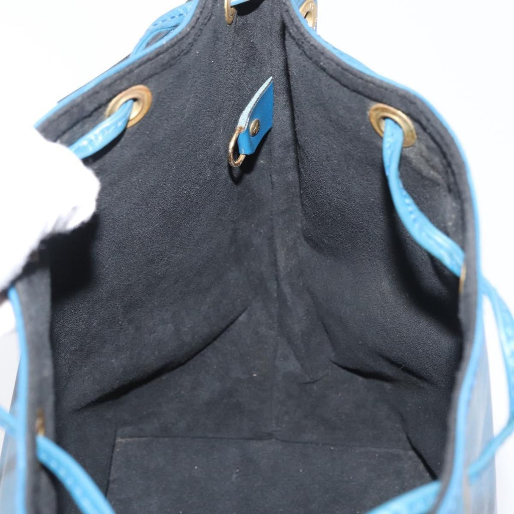 Louis Vuitton Petit Noe Handbag Epi Leather Blue Leather Shoulder Bag Bag (Pre-Owned)