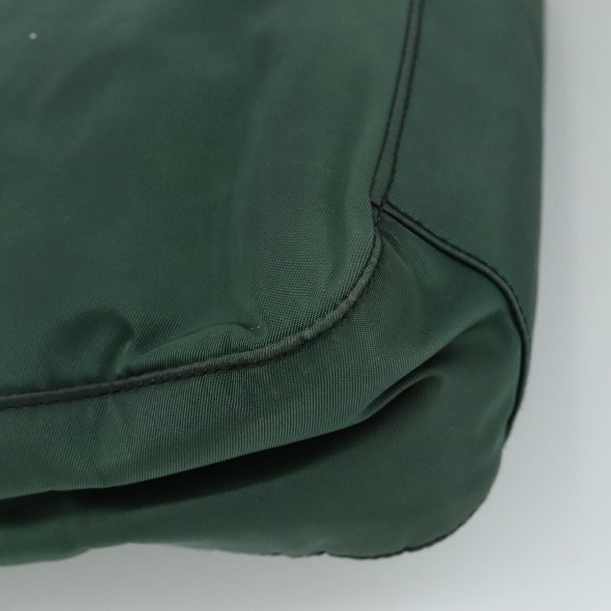 Prada Vintage Shoulder Bag Tessuto Green Nylon Shoulder Bag Bag (Pre-Owned)