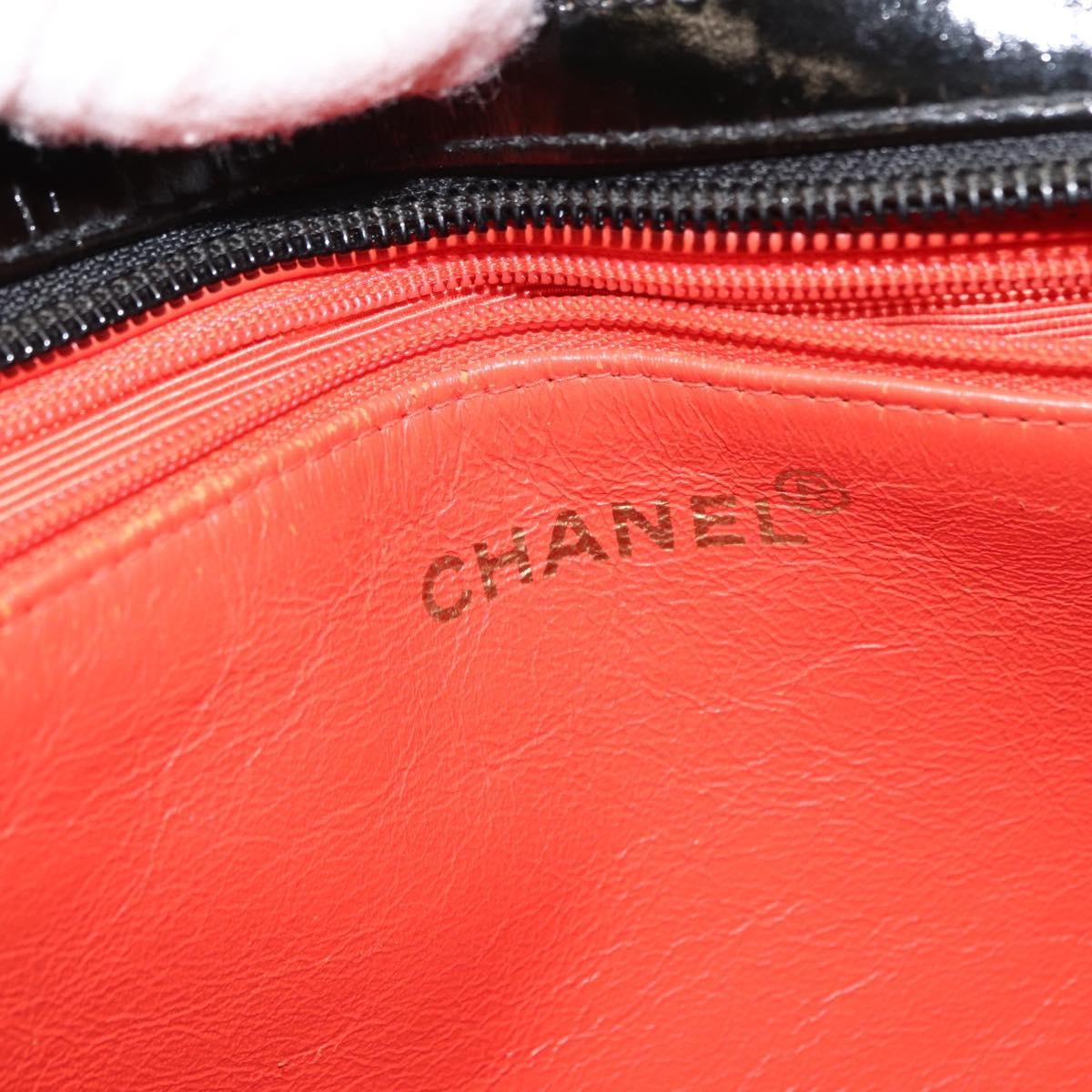 Chanel Vintage Logo Tote Cotton Purple Cotton Tote Bag Bag (Pre-Owned)