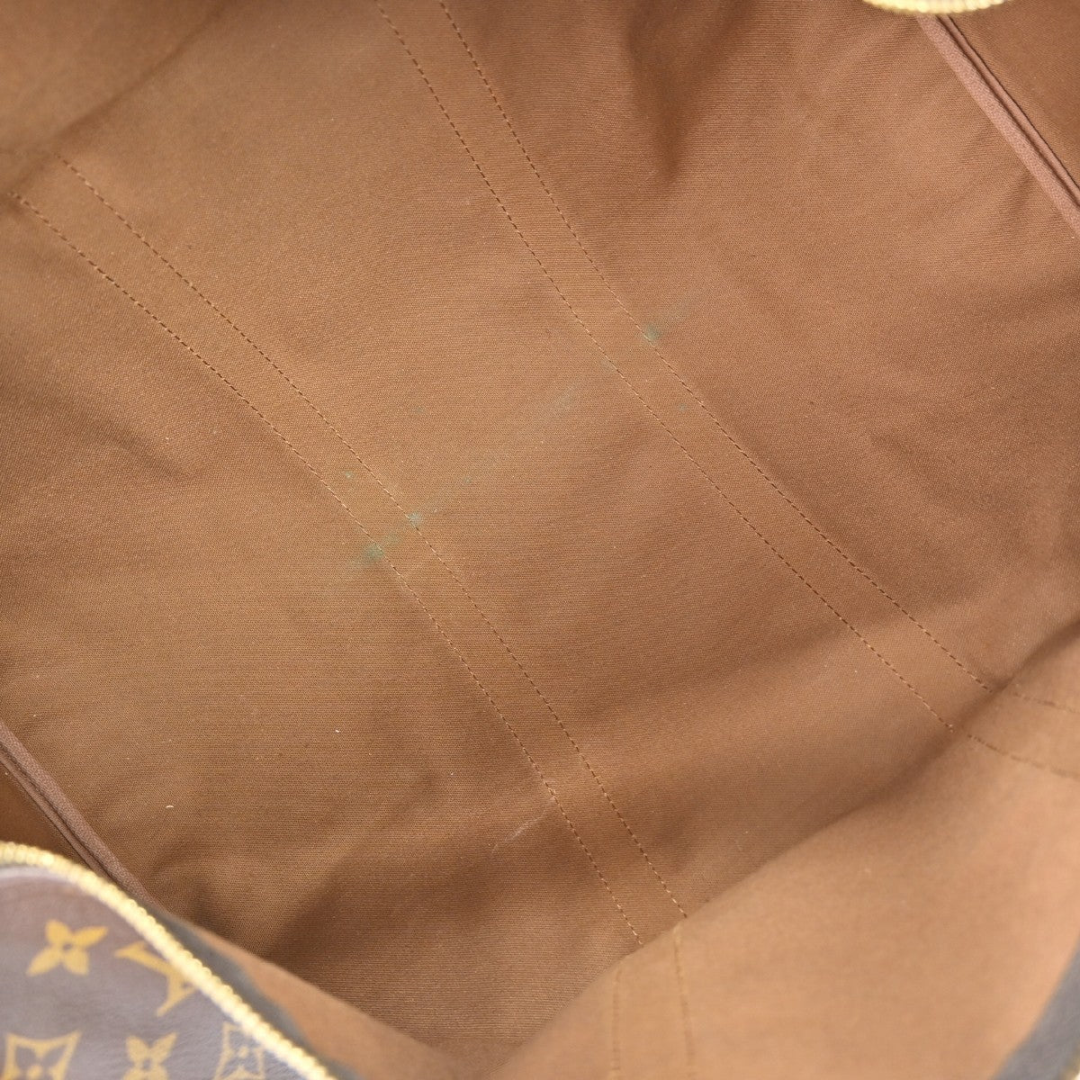 Louis Vuitton Keepall Bag Monogram Canvas Brown Canvas Travel Bag Bag (Pre-Owned)