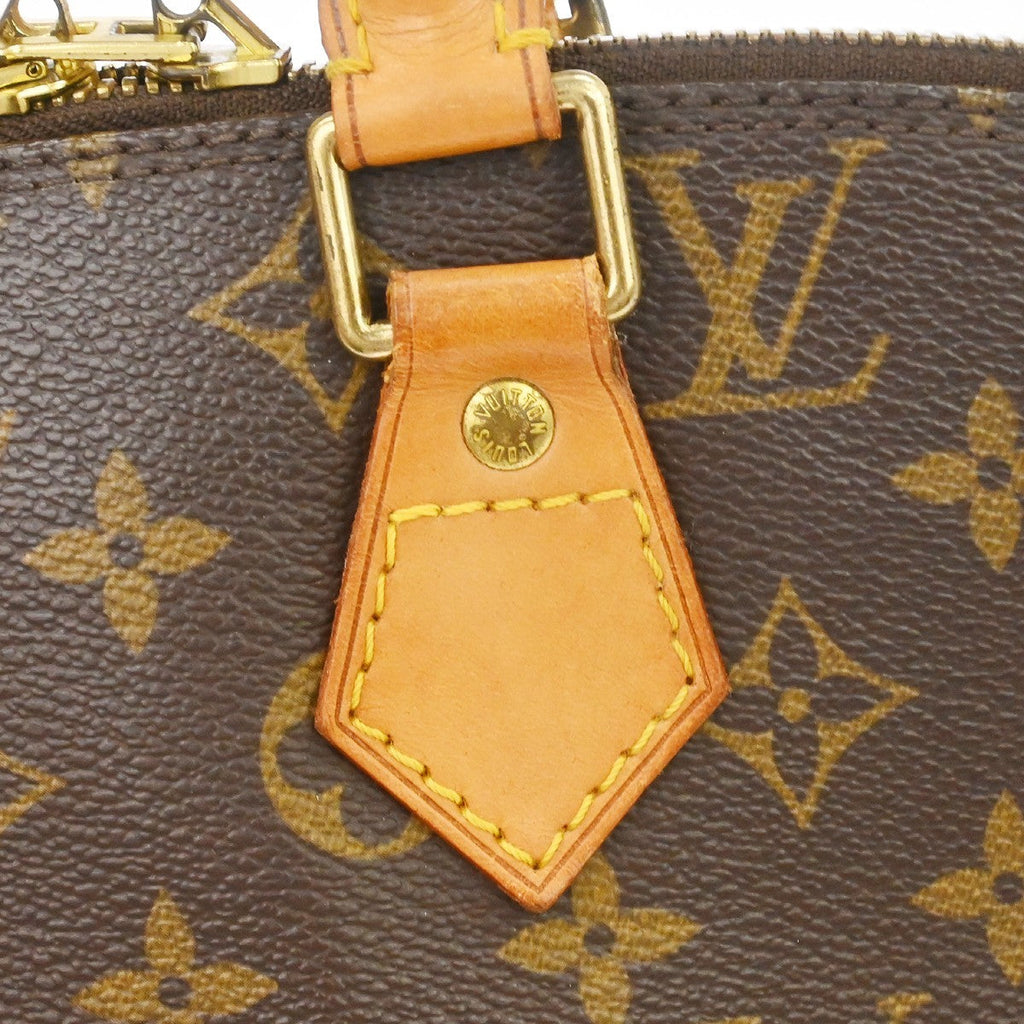 Louis Vuitton Alma Handbag Monogram Canvas Brown Canvas Handbag (Pre-Owned)