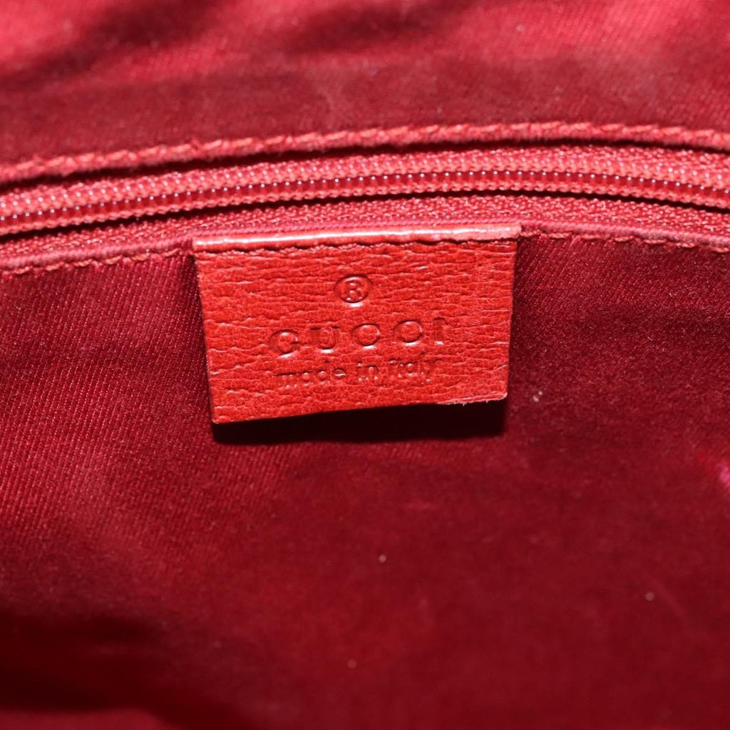 Gucci Vintage Open Tote Gg Canvas Red Canvas Tote Bag Bag (Pre-Owned)