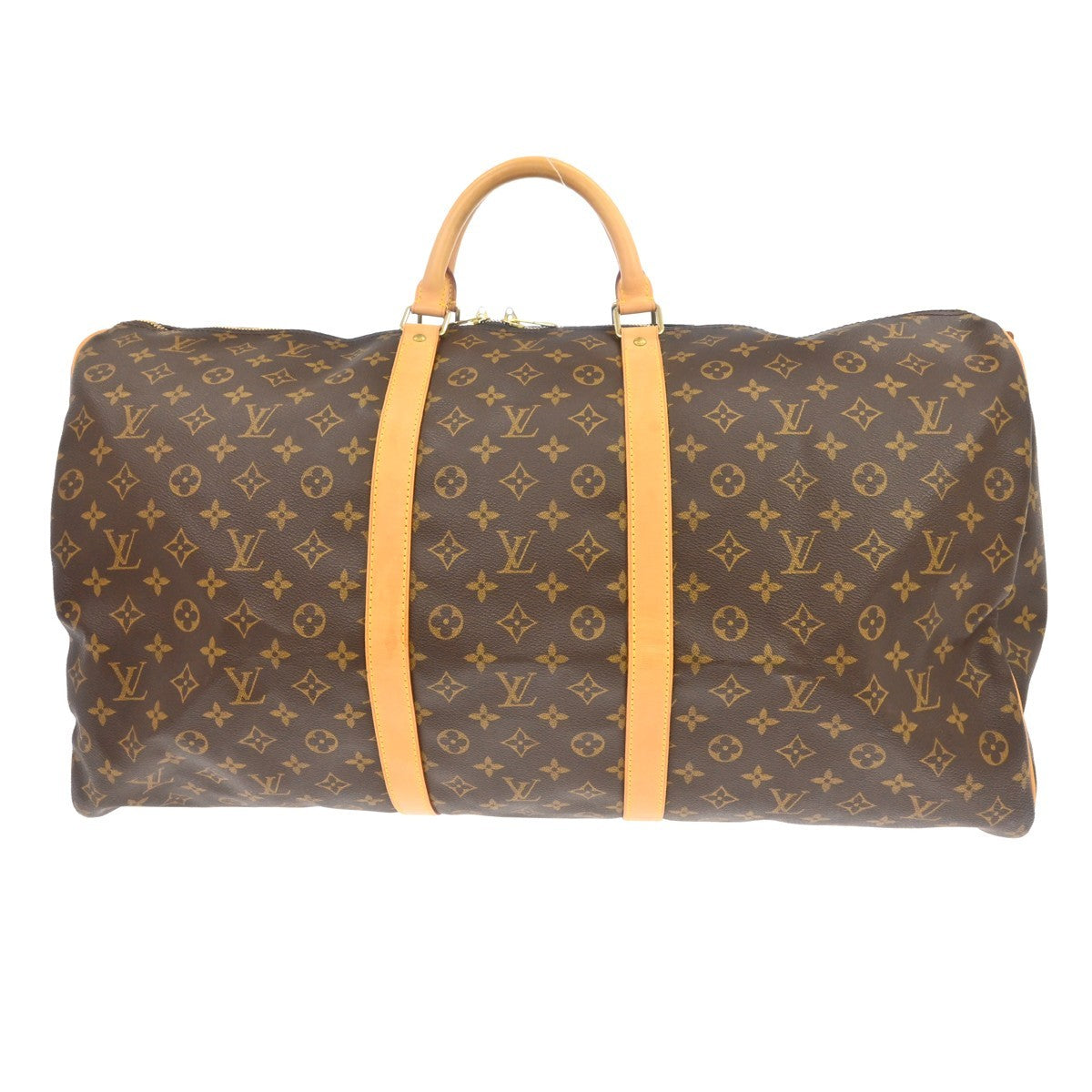 Louis Vuitton Keepall Bag Monogram Canvas Brown Canvas Travel Bag Bag (Pre-Owned)