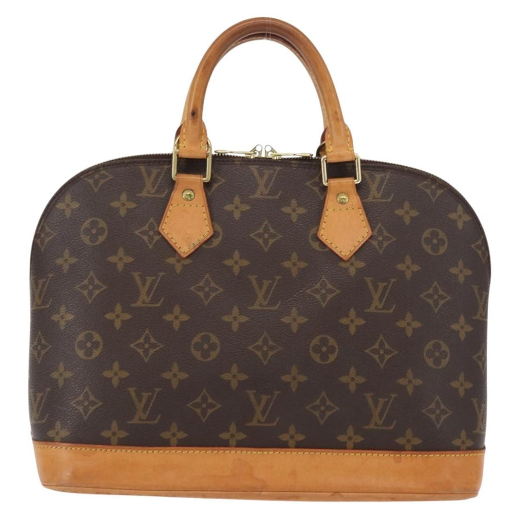 Louis Vuitton Alma Handbag Monogram Canvas Brown Canvas Handbag (Pre-Owned)