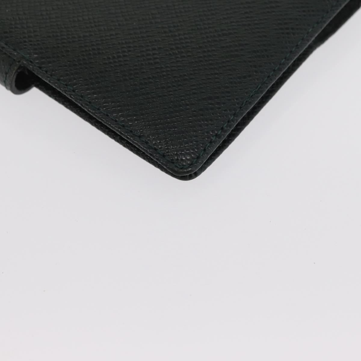 Louis Vuitton Agenda Cover Taiga Leather Green Leather Wallets Accessory (Pre-Owned)