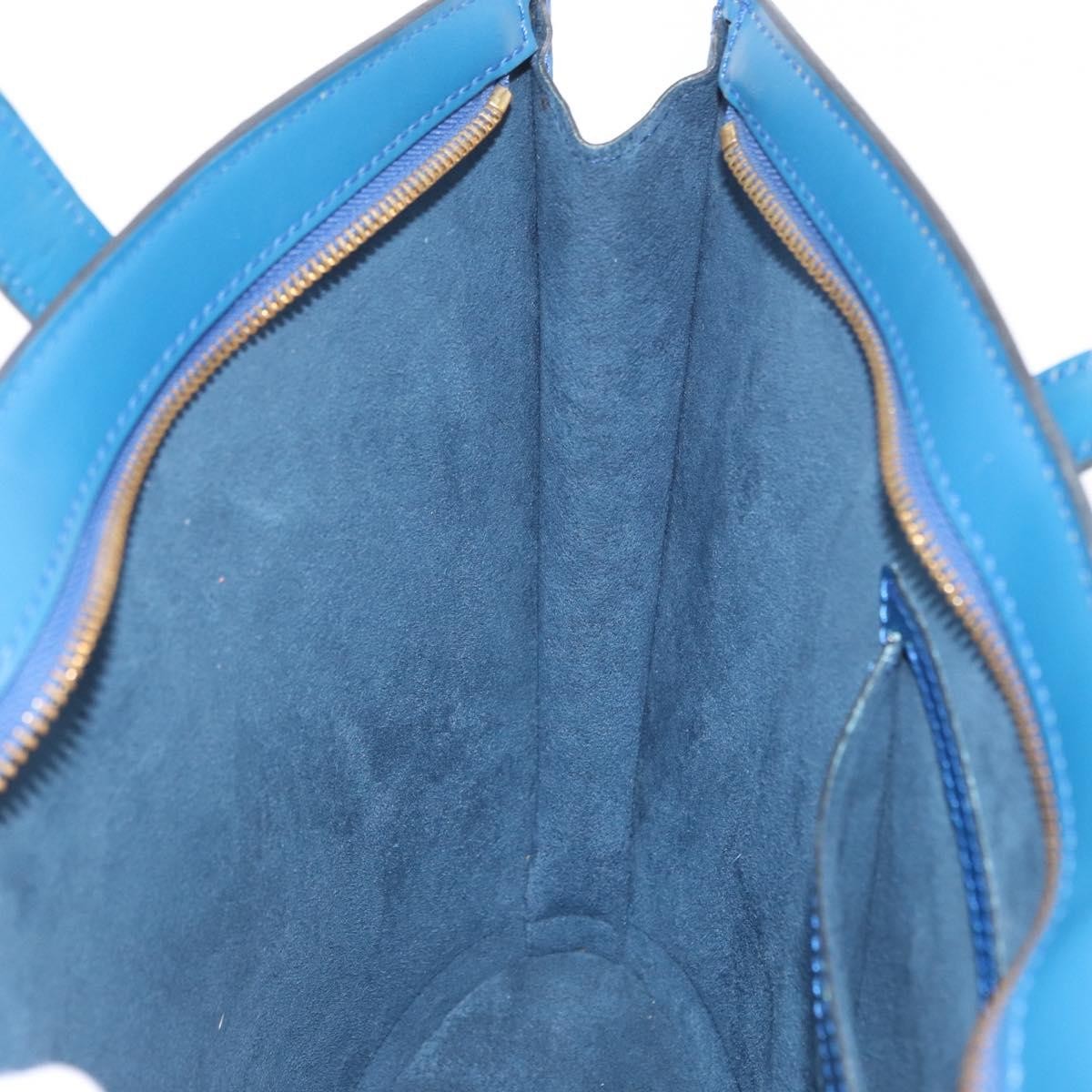 Louis Vuitton Saint Jacques Handbag Epi Leather Blue Leather Handbag (Pre-Owned)