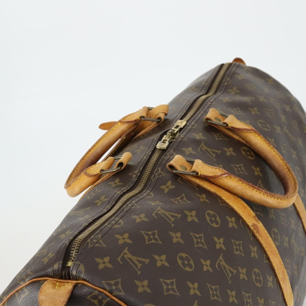 Louis Vuitton Keepall Bag Monogram Canvas Brown Canvas Travel Bag Bag (Pre-Owned)