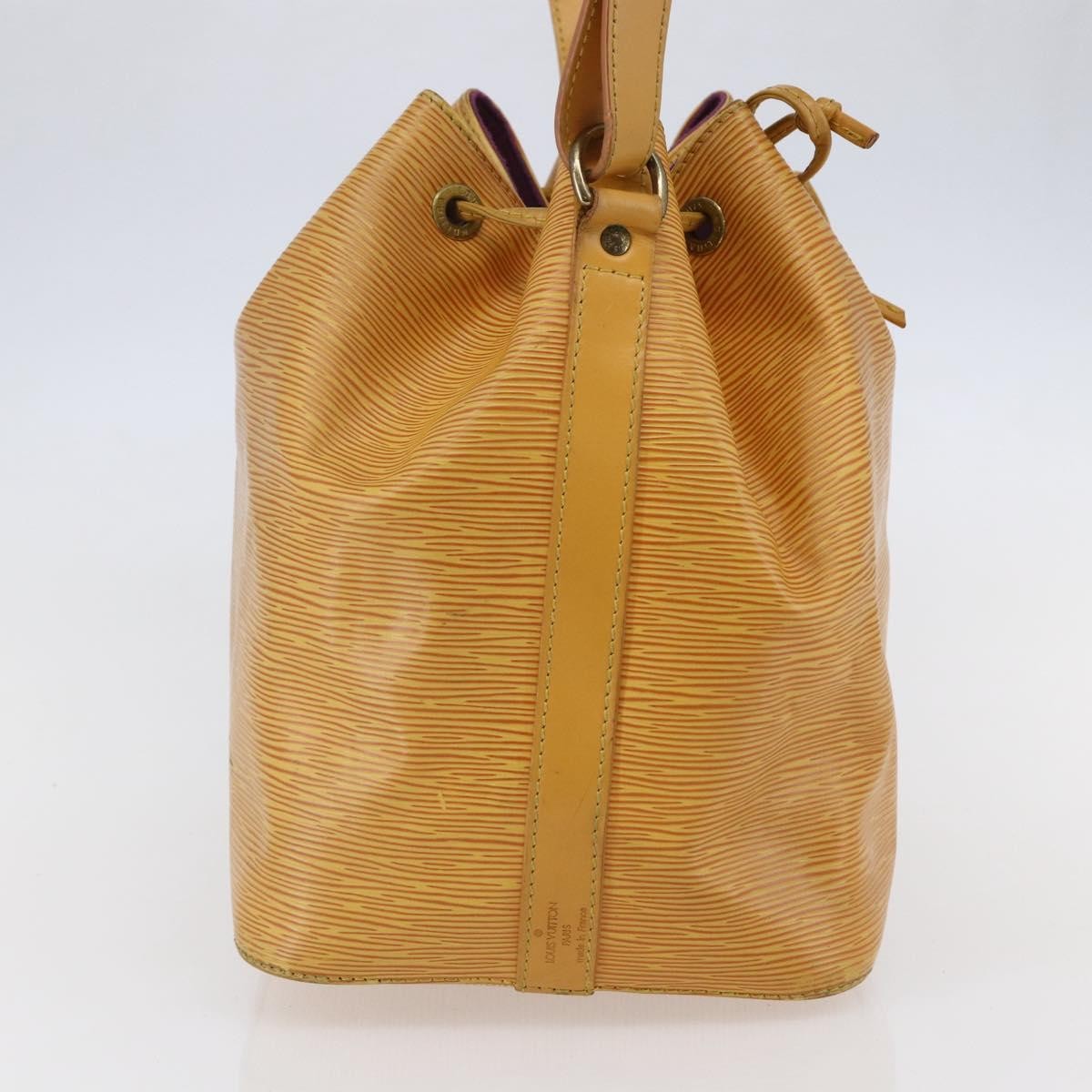 Louis Vuitton Petit Noe Handbag Epi Leather Yellow Leather Shoulder Bag Bag (Pre-Owned)