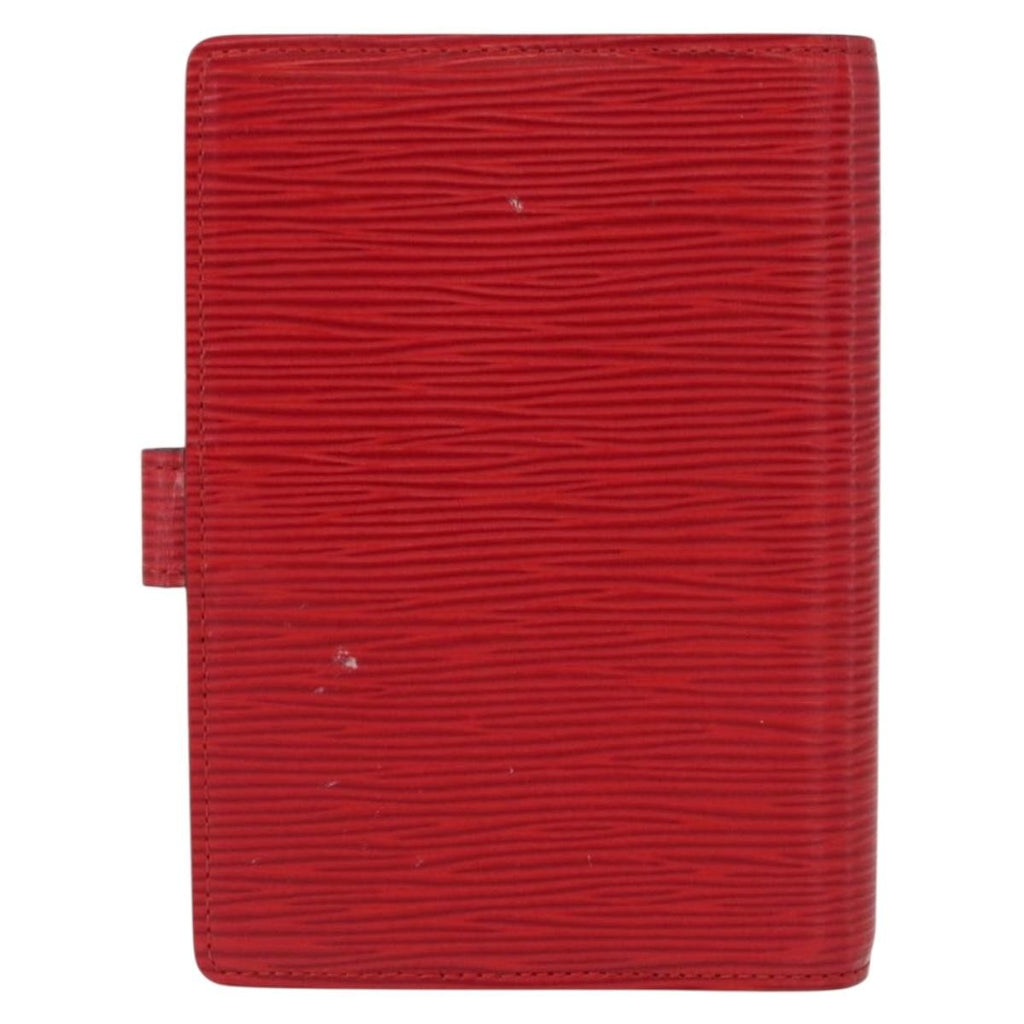 Louis Vuitton Agenda Cover Epi Leather Red Leather Wallets Accessory (Pre-Owned)