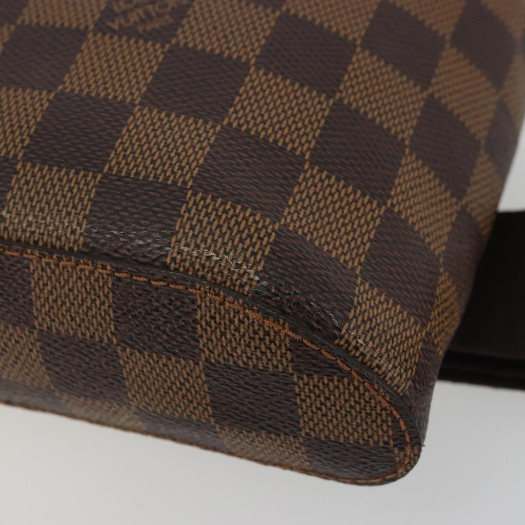 Louis Vuitton Geronimos Waist Bag Damier Brown Canvas Shoulder Bag Bag (Pre-Owned)
