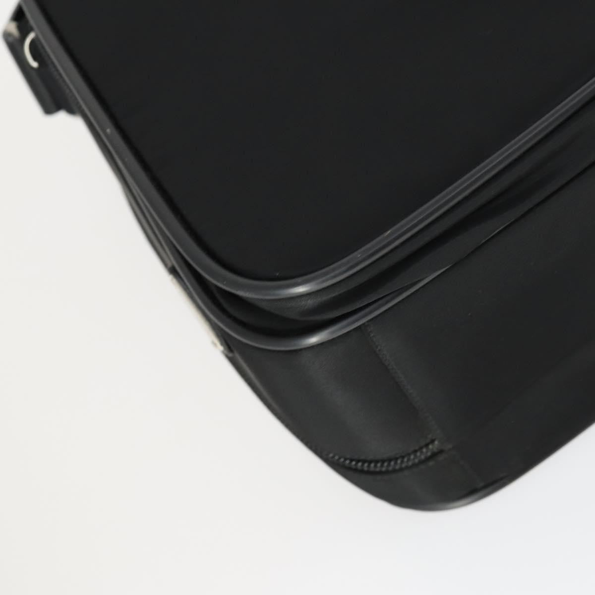 Prada Convertible Front Pocket Briefcase Tessuto With Saffiano Leather Black Nylon Briefcase Bag (Pre-Owned)