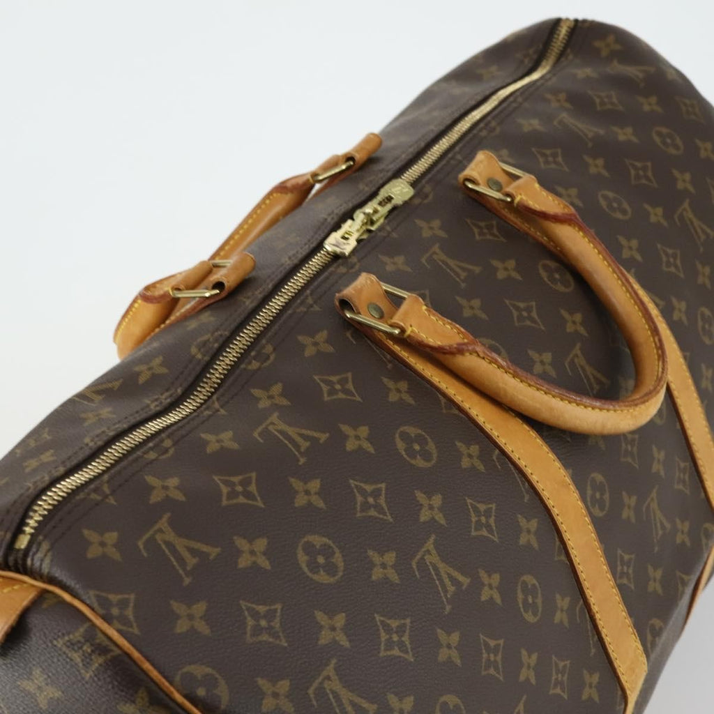 Louis Vuitton Keepall Bag Monogram Canvas Brown Canvas Travel Bag Bag (Pre-Owned)